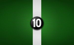 a green background with the number 10 on it ben 10 wallpaper
