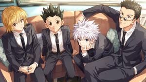 A group of friends from the anime series Hunter X Hunter meet up hunter x hunter wallpaper
