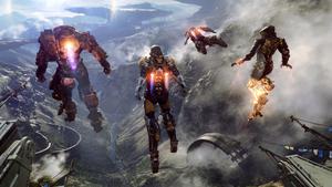 a group of people flying in the air 4k gaming wallpaper