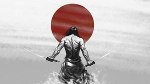 A historical samurai on a journey of war samurai wallpaper