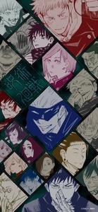A Jujutsu Kaisen Collage - Unleash Your Magic jujutsu kaisen wallpaper