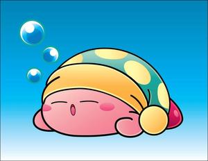 A Kirby-themed artwork with a message of love. kirby wallpaper