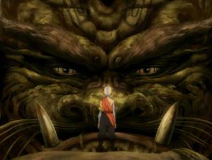 a large monster with a large head avatar the last airbender wallpaper
