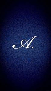 A Letter A with a Leafy Design Wallpaper