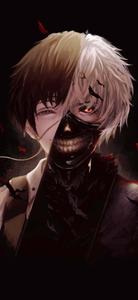 A lonely Ken Kaneki stands in the middle of the darkness tokyo ghoul wallpaper