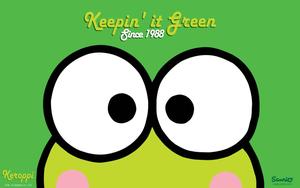 A lovely day with the cutest frog around, Keroppi! sanrio wallpaper