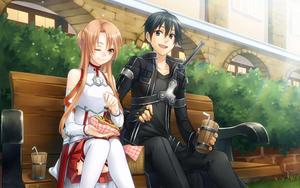 A Loving Anime Couple Share an Intimate Moment anime couple wallpaper