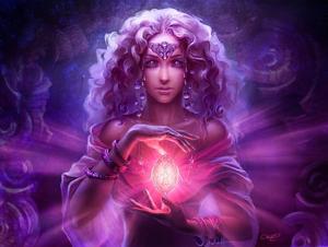 A magical beauty with power unleashed girl wallpaper