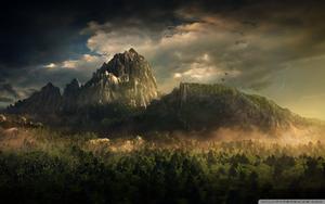 A Majestic Mountain Landscape landscape wallpaper