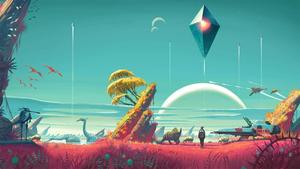 A Man Boldly Exploring the Uncharted Universe 1080p wallpaper
