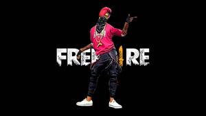 a man in a tan shirt with the word freefire on it hip hop free fire wallpaper