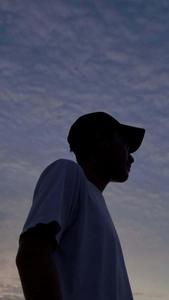 a man is silhouetted against the sky instagram profile wallpaper