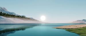 A mesmerizing landscape of sky and mountains landscape wallpaper