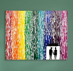 A Mysterious Blend of Colors:Abstract Drip Art drip wallpaper