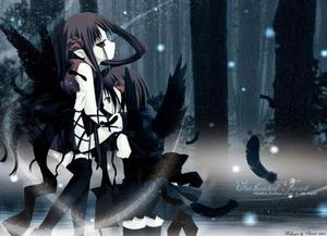 A Mysterious Dark Anime Girl dark anime girl wallpaper