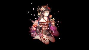 A mysterious dark anime girl watching her prey dark anime girl wallpaper
