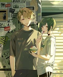 A Nighttime Date for a Loving Anime Couple aesthetic couple anime wallpaper