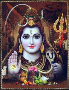 a painting of lord shiva with a lotus flower lord shiva wallpaper