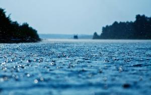 A peaceful approach to the sea in the wake of rain. Wallpaper