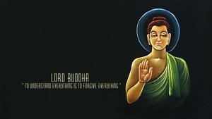A peaceful Buddha meditating under a beautiful tree buddha wallpaper