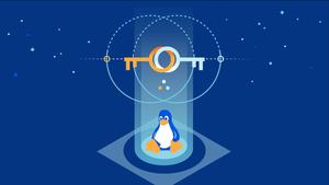 a penguin sitting in a circle with a star in the background linux wallpaper