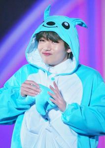 a person in a blue animal costume bts v wallpaper