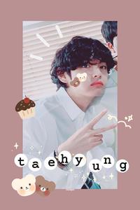 a picture of two people with the words taehyung bts v wallpaper