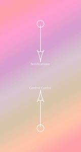 a pink and purple background with a arrow pointing to the right cool iphone lock screen wallpaper