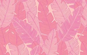 a pink and white tropical leaf pattern pink laptop wallpaper