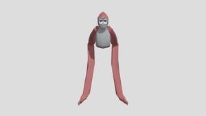 a pink flamingo with a pink tail gorilla tag wallpaper