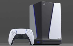 a playstation console with a controller next to it ps5 wallpaper