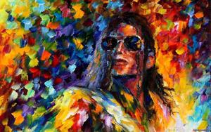 A portrait of musical legend Michael Jackson art wallpaper