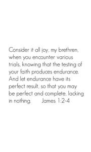 a quote from james 14 that says consider all joy bible verse wallpaper