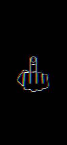 a rainbow colored hand with a finger on it cool iphone lock screen wallpaper