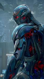 a robot is standing in a city Wallpaper