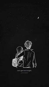 A romantic stroll with a magical twist aesthetic couple anime wallpaper