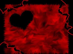 A shattered heart in darkness broken heart black wallpaper