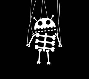 A Skeleton Android Robot android wallpaper