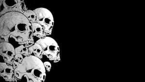 A skull to symbolize a haunting reminder of mortality skull wallpaper