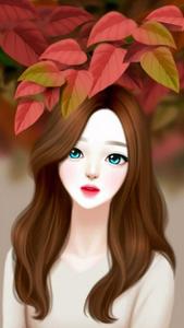 A smiling cartoon girl radiating beauty and joy beautiful girl cartoon wallpaper