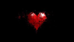 A Solitary Broken Heart in Darkness broken heart black wallpaper