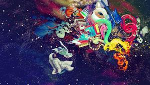 A surreal landscape of the universe that will spark your imagination trippy wallpaper