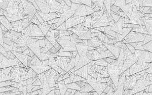 a white and gray pattern of triangles white aesthetic wallpaper
