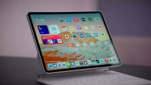 a white ipad pro with a keyboard on top ipad wallpaper