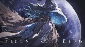 a woman in a hat and a hat with the words elven ring elden ring wallpaper