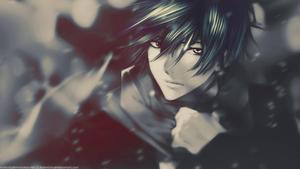 A young anime boy admiring the winter landscape anime boy wallpaper