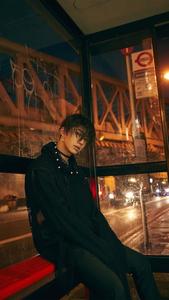 A young boy admiring the night sky aesthetic boy wallpaper