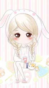 A young girl enjoying a day outdoors cute girly girl wallpaper