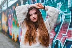 A Young Girl Growing Up In The City girl wallpaper