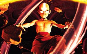 Aang Advancing in His Journey to Master the Art of Airbending avatar the last airbender wallpaper